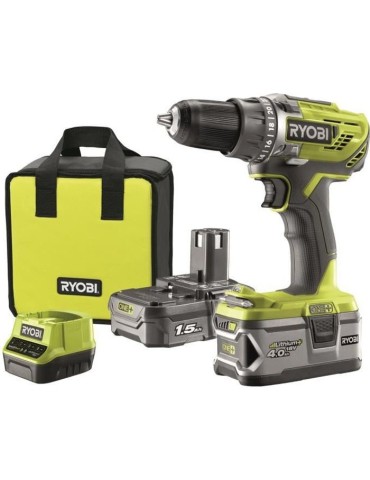 RYOBI ONE+ Perceuse 18 Volts - 2 batteries 2,0Ah & 4,0Ah - R18DD3-2415BS