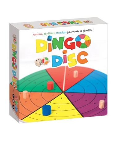 Jeu d'adresse et d'équilibre - BLACKROCK - DINGO DISC - Blanc et multicolore - 5 ans et plus - Adulte - Mixte